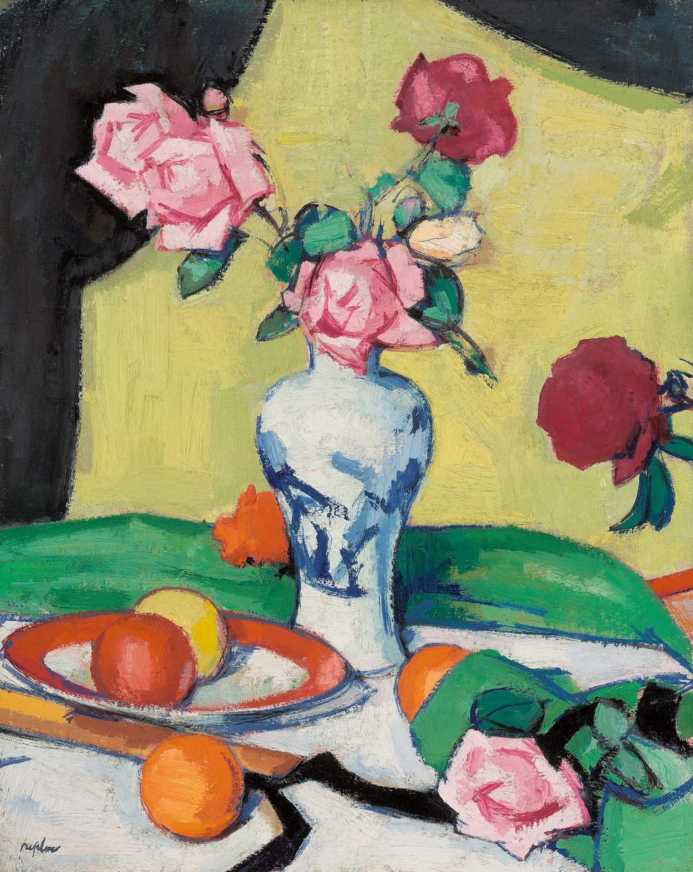 Rosas, principios de la década de 1920 de Samuel John Peploe