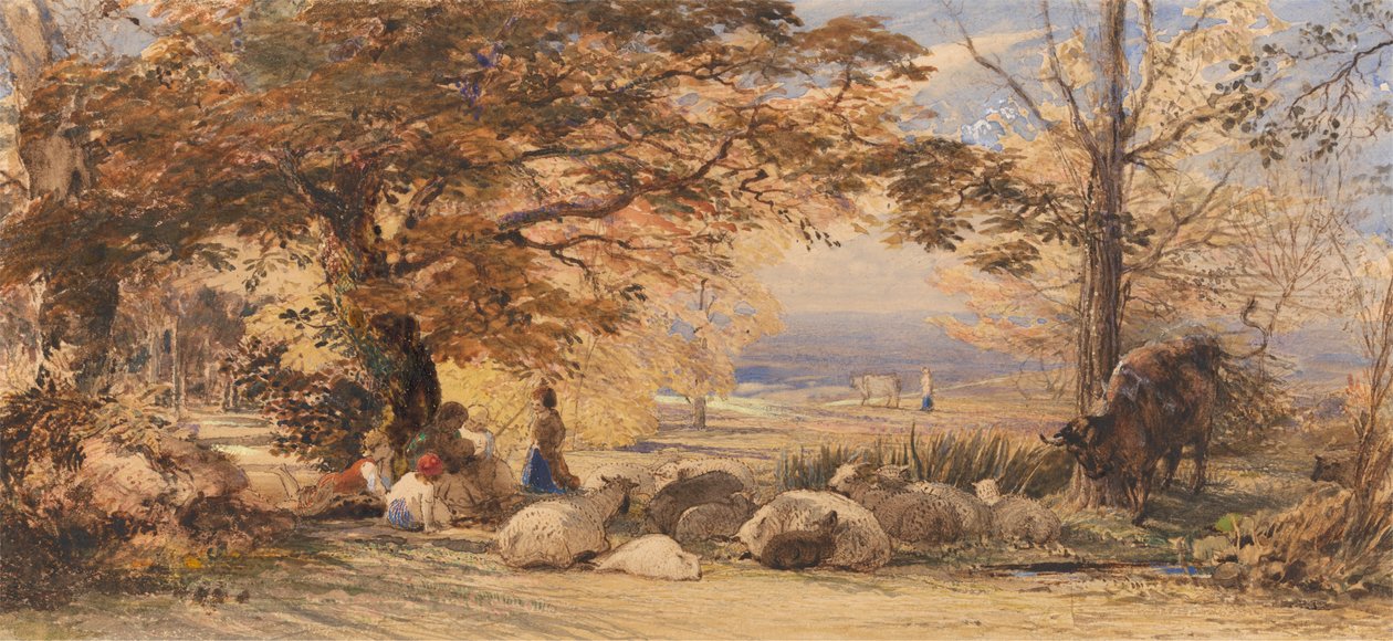 Satisfacción rústica de Samuel Palmer