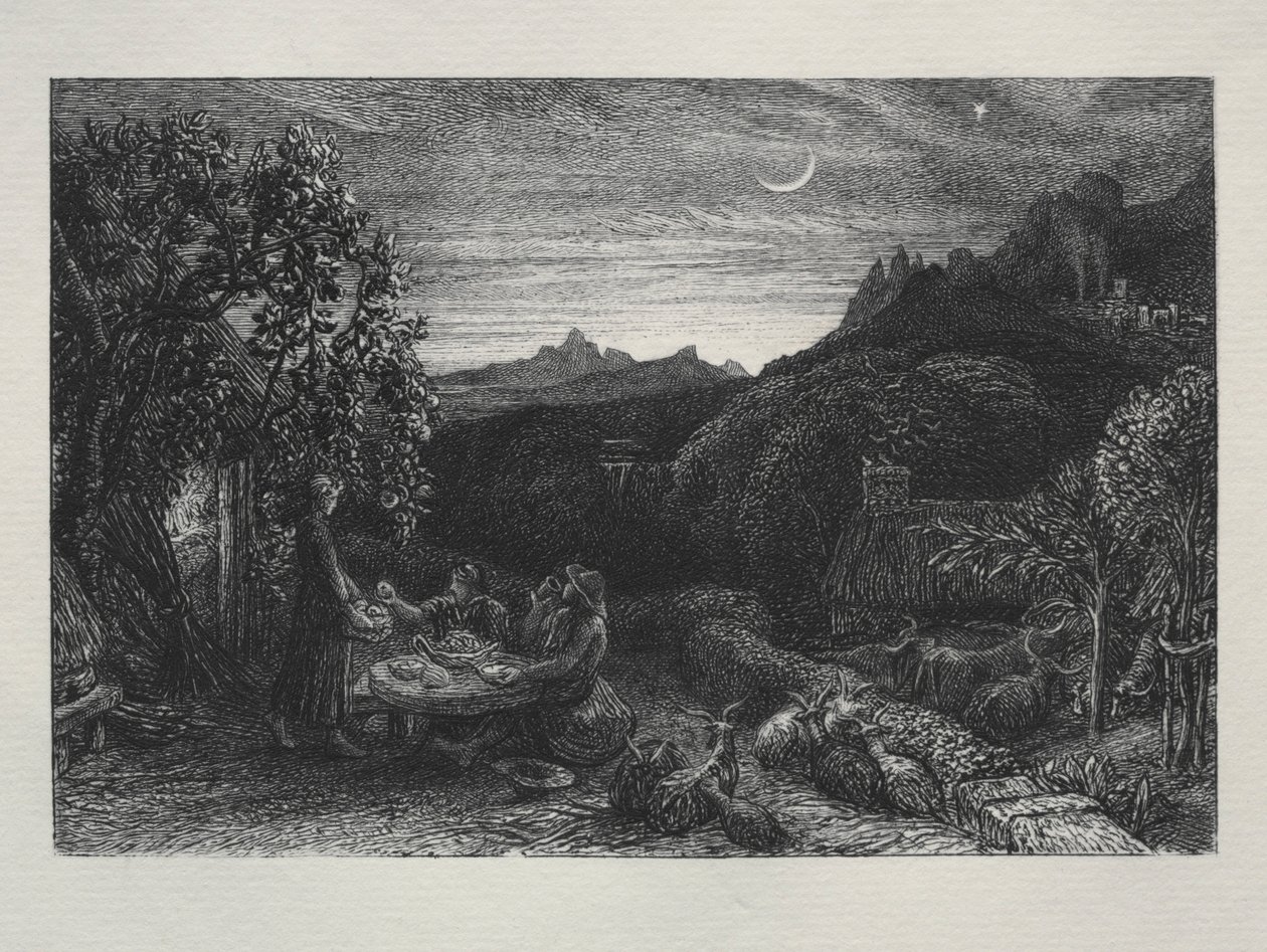 La estrella de regreso a casa, 1883 de Samuel Palmer