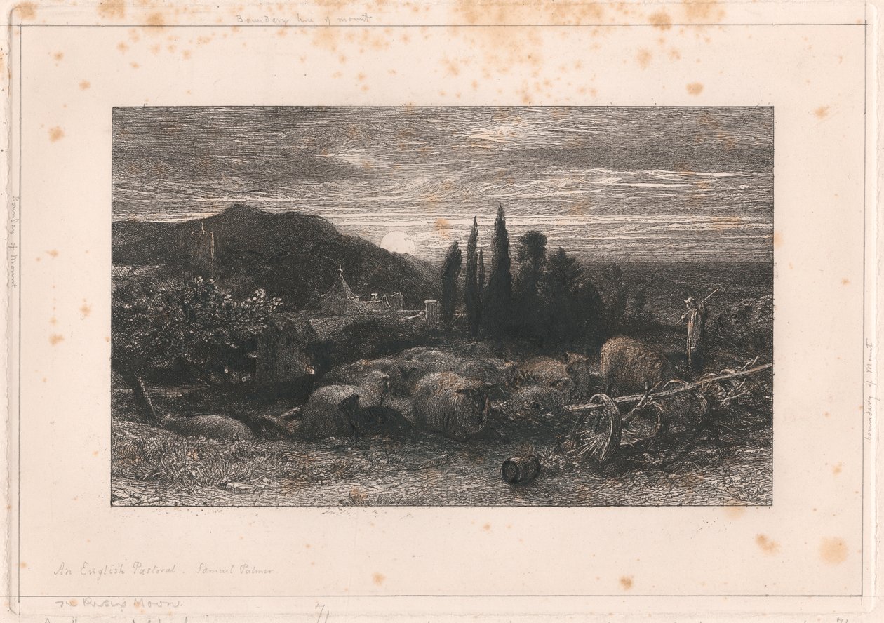 La Luna Creciente de Samuel Palmer