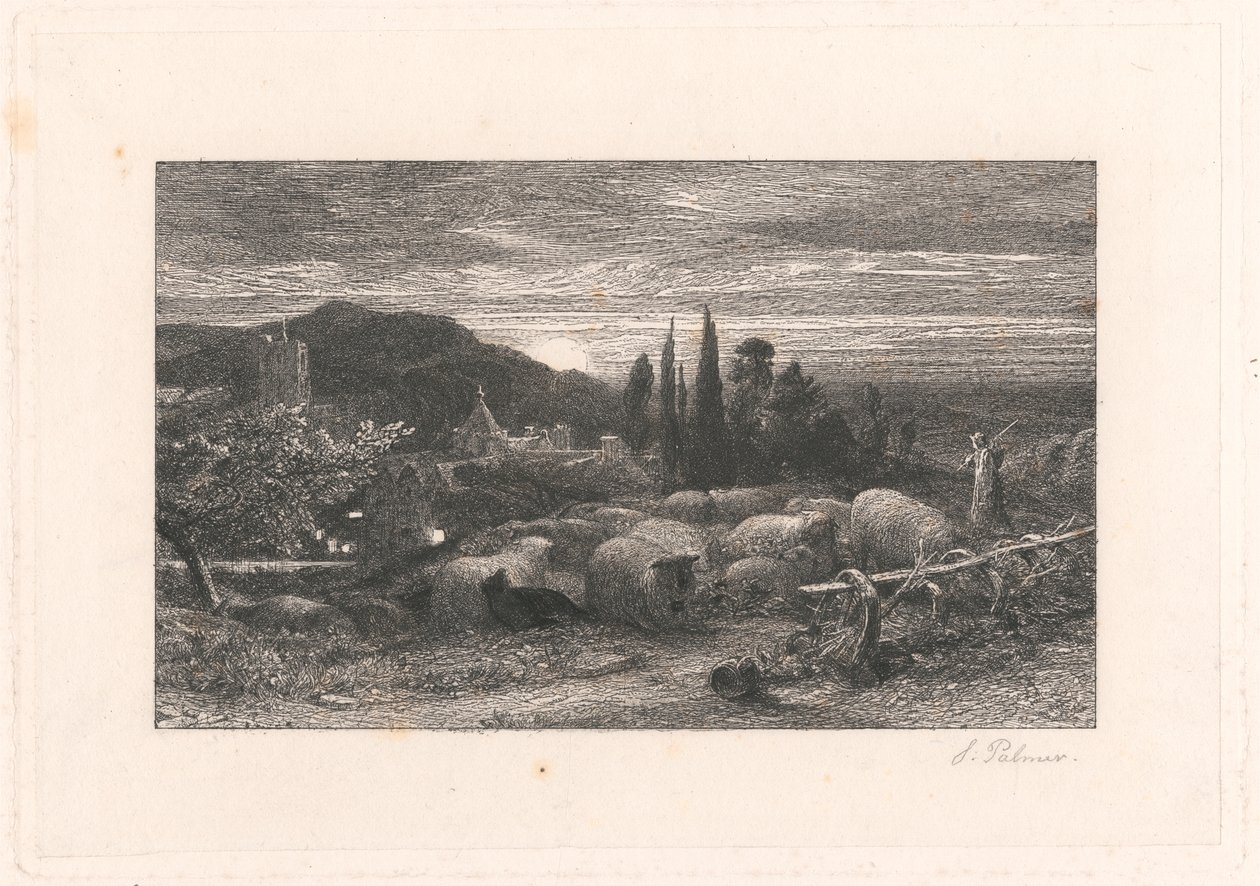 La Luna Creciente de Samuel Palmer