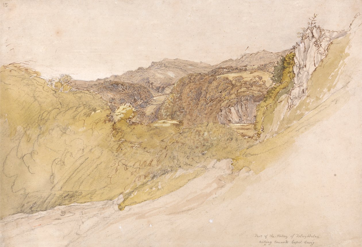 El valle de Dolwyddelan de Samuel Palmer