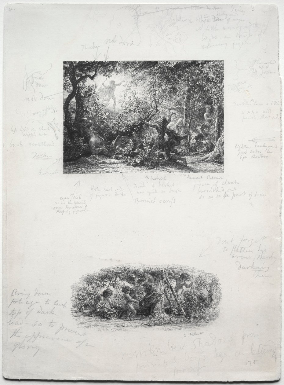 La vid, 1852 de Samuel Palmer