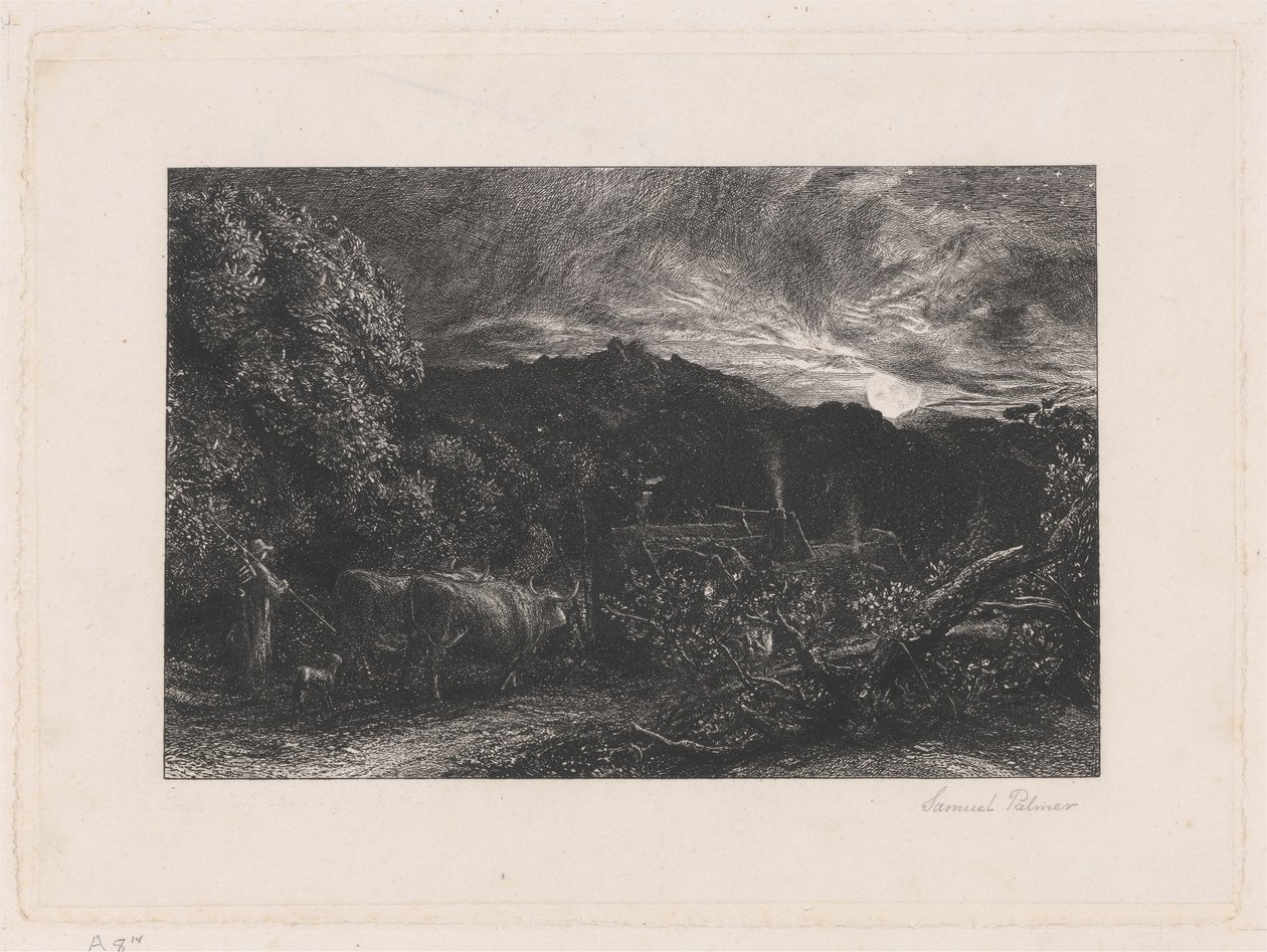 El arador cansado de Samuel Palmer