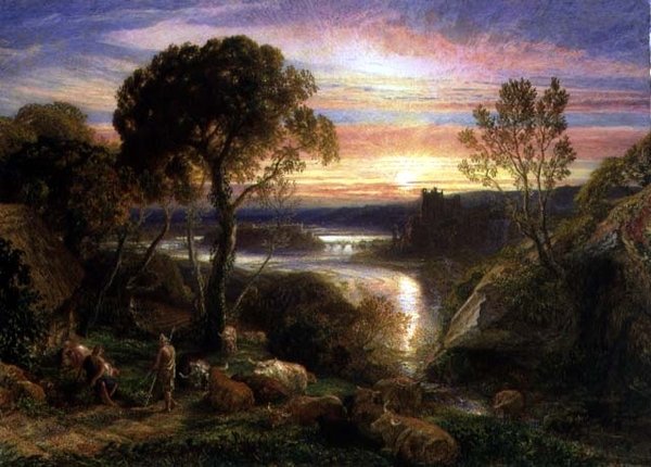 Tityrus Restaurado a su Patrimonio, 1877 de Samuel Palmer
