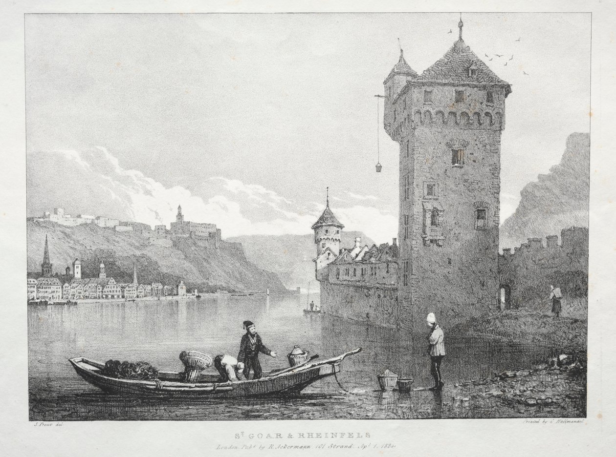 San Goar y Rheinfels de Samuel Prout