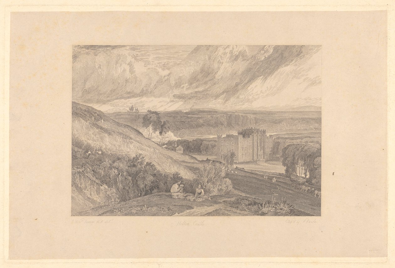 Castillo de Hylton, Condado de Durham de Samuel Rawle
