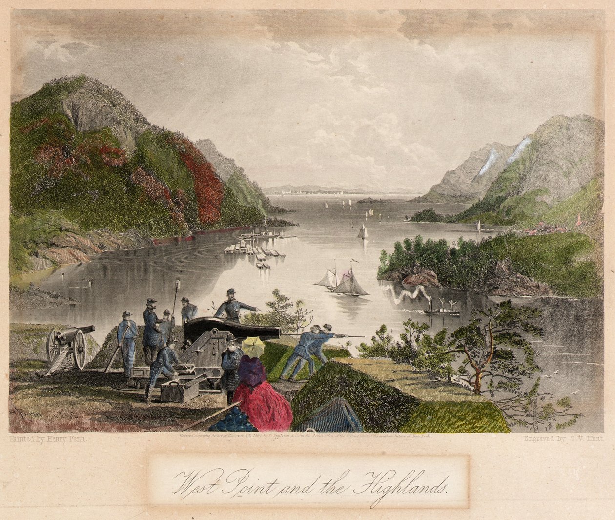 West Point y las Highlands de Samuel Valentine Hunt