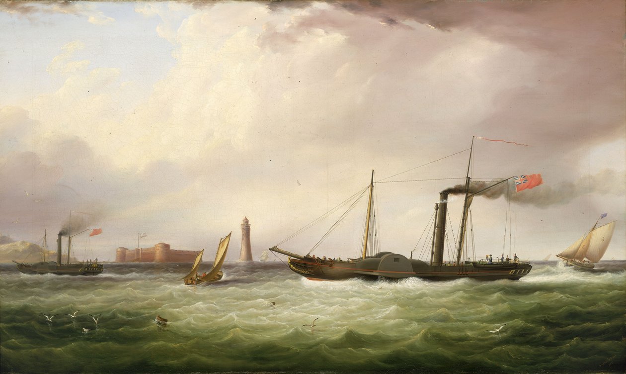El vapor de ruedas Ariel de Samuel Walters