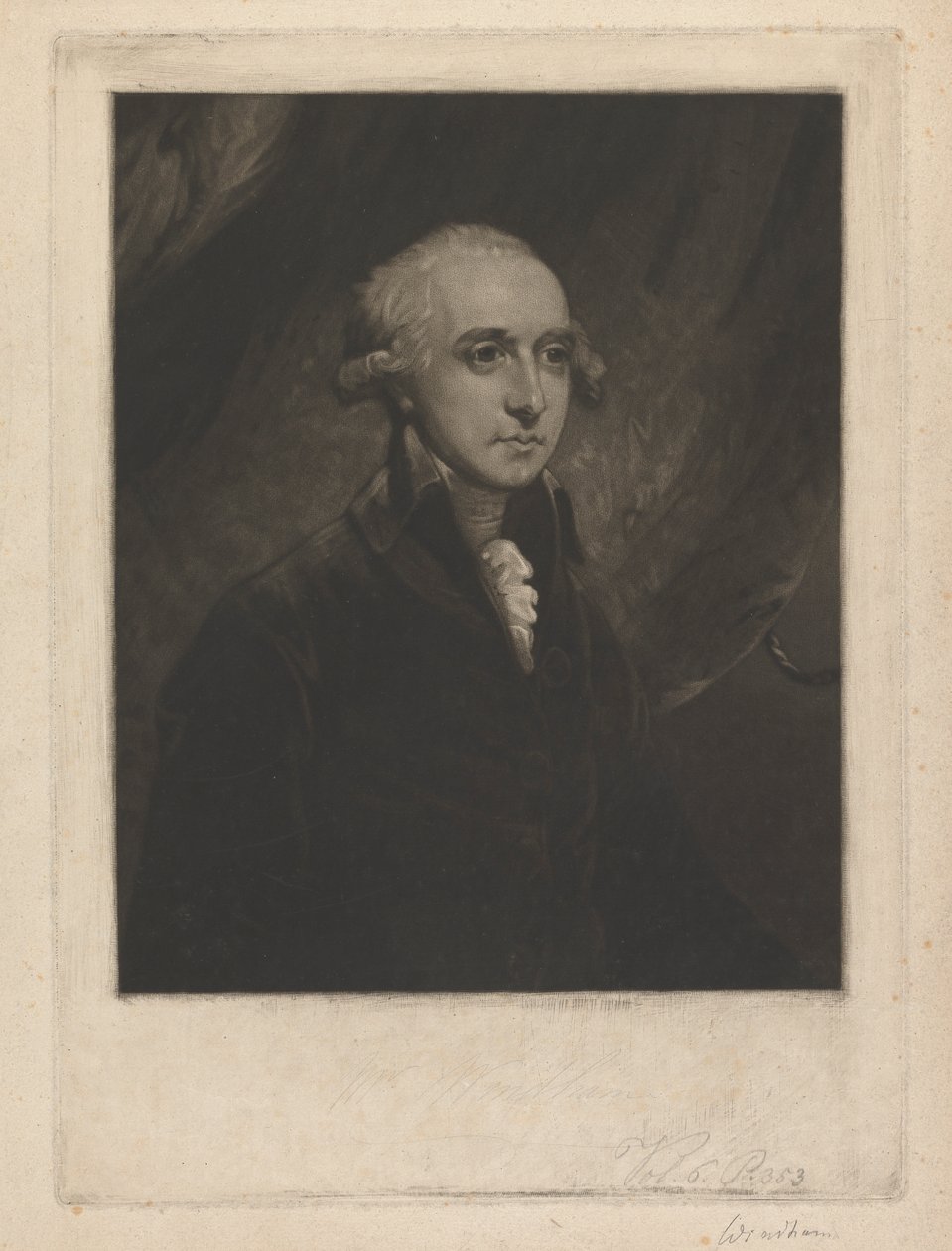 Sr. William Windham de Samuel William Reynolds