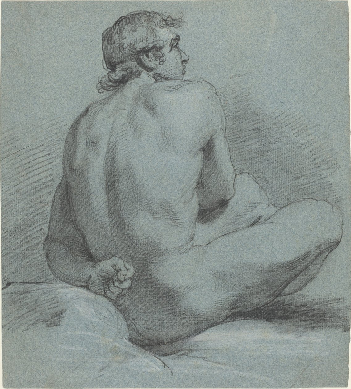 Desnudo masculino sentado de Samuel Woodforde