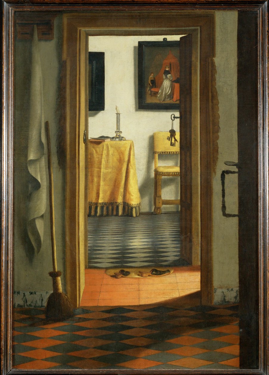 Les pantoufles - Las pantuflas ... de Samuel van Hoogstraten