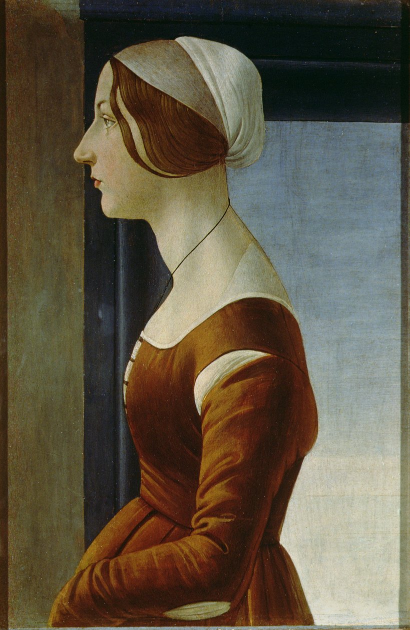 Retrato de una mujer considerada Alfonsina Orsini de Sandro Botticelli