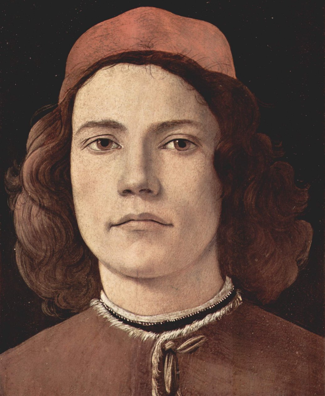 Retrato de un joven de Sandro Botticelli