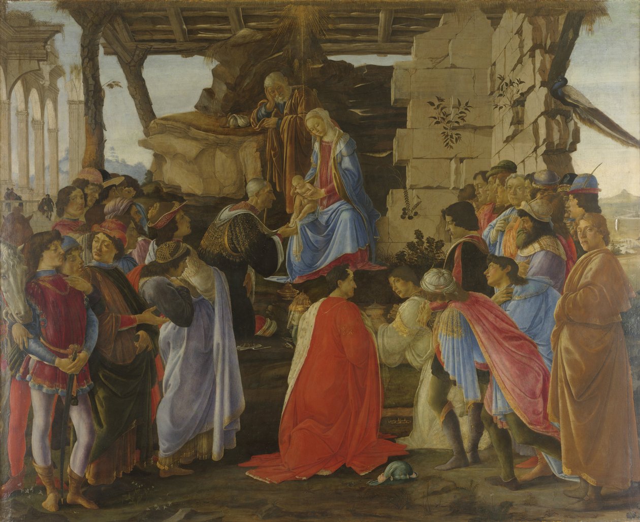 La Adoración de los Magos de Sandro Botticelli