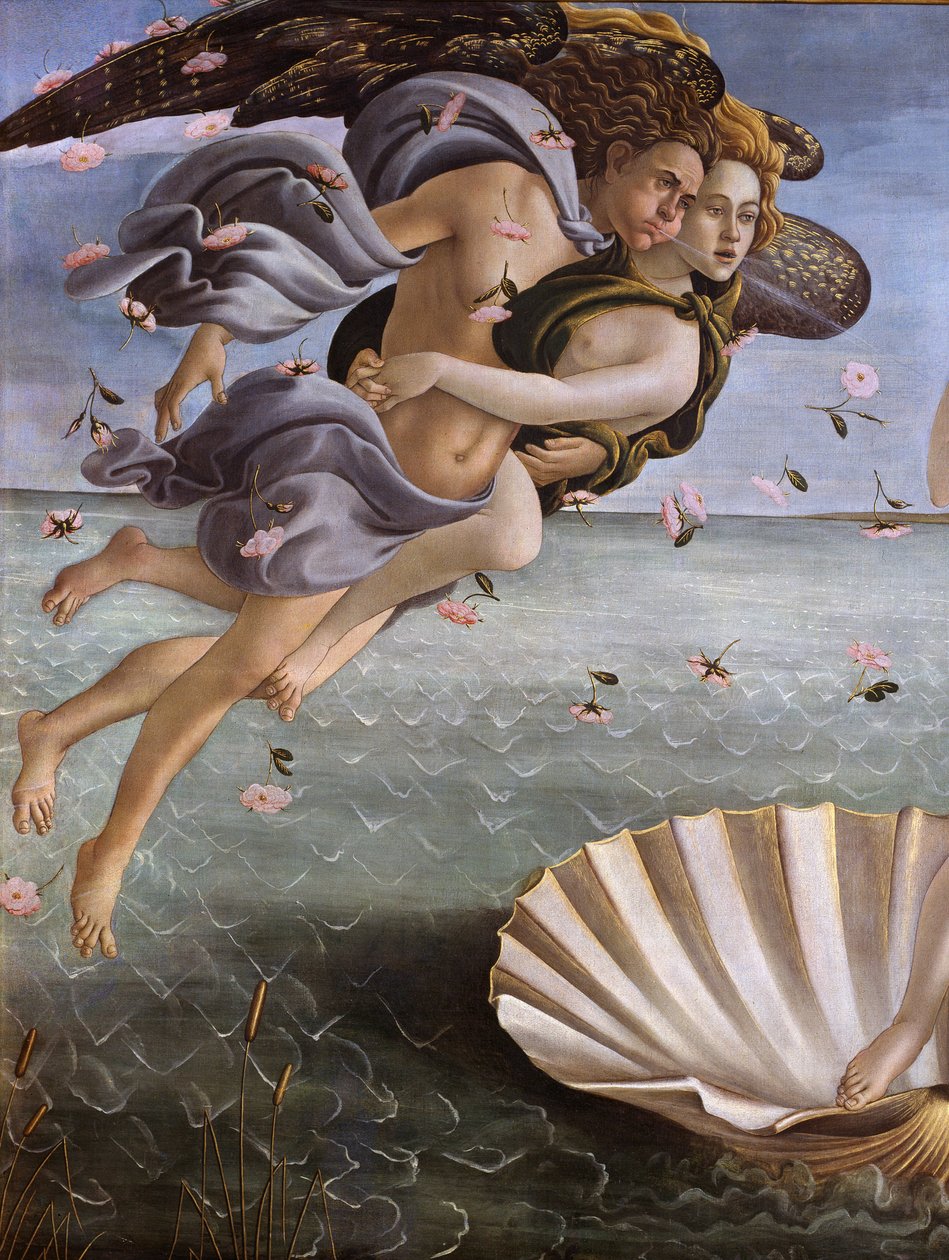 El nacimiento de Venus (detalle) de Sandro Botticelli