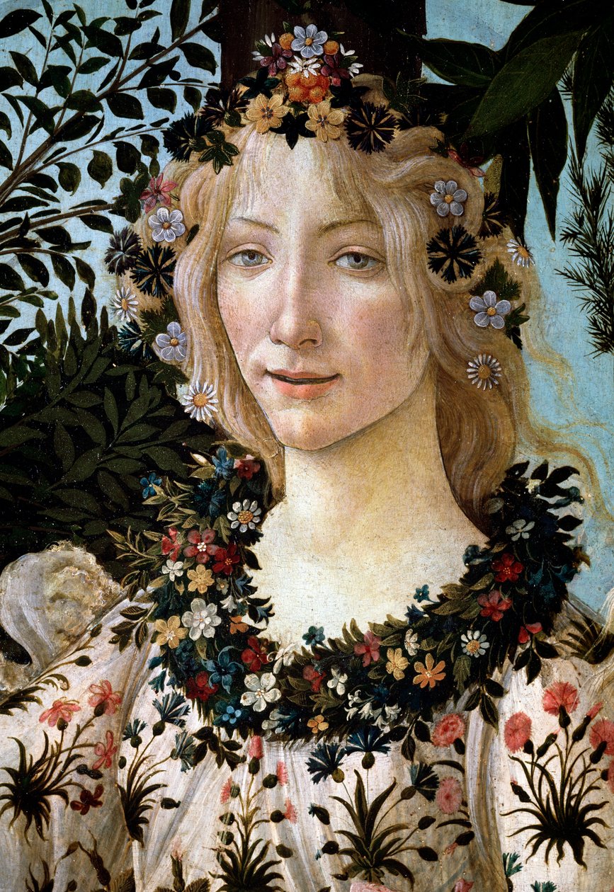 La primavera (detalle) de Sandro Botticelli