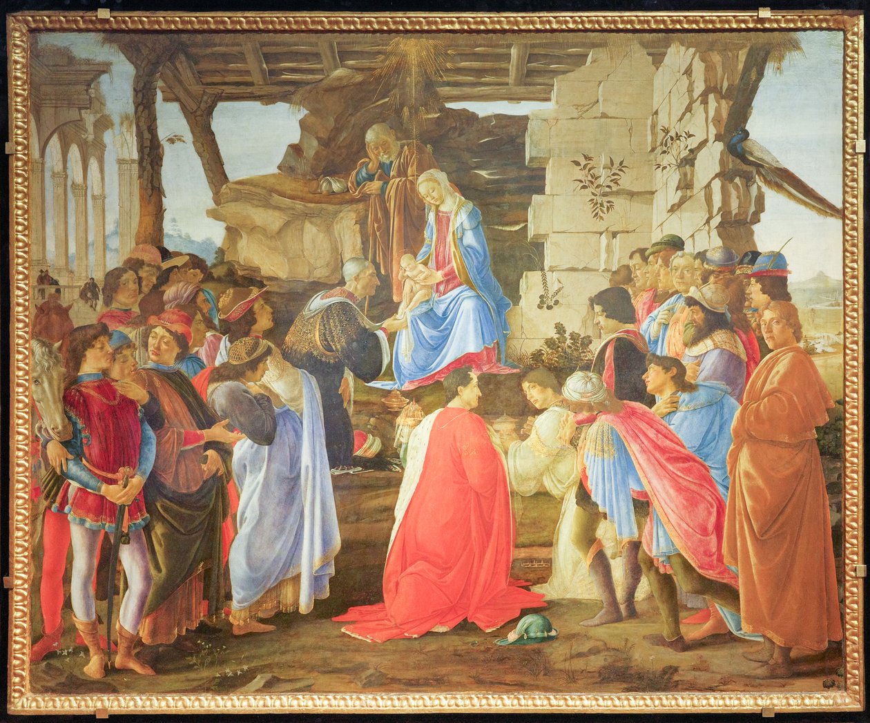 Adoración de los Reyes Magos de Sandro Botticelli