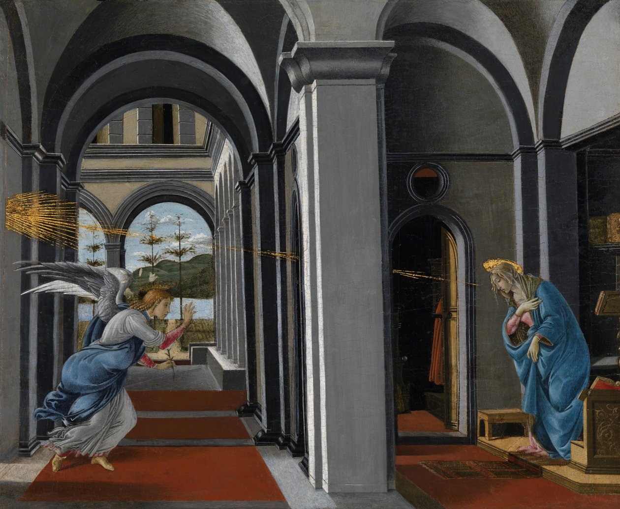 Anunciación de Sandro Botticelli