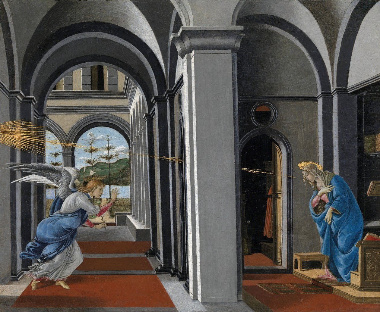 Anunciación de Sandro Botticelli