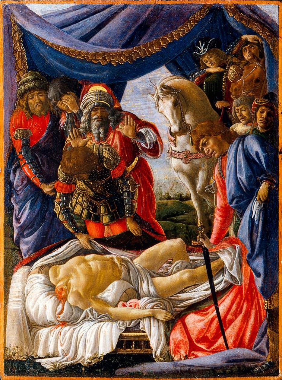 Descubrimiento del cadáver de Holofernes de Sandro Botticelli