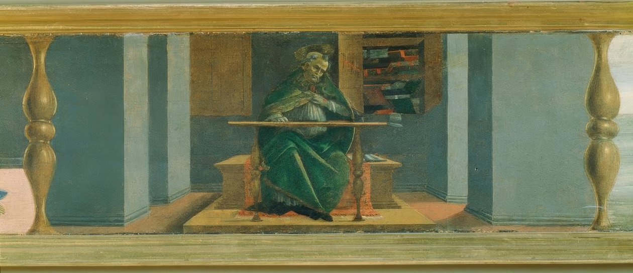 San Agustín en la celda de Sandro Botticelli