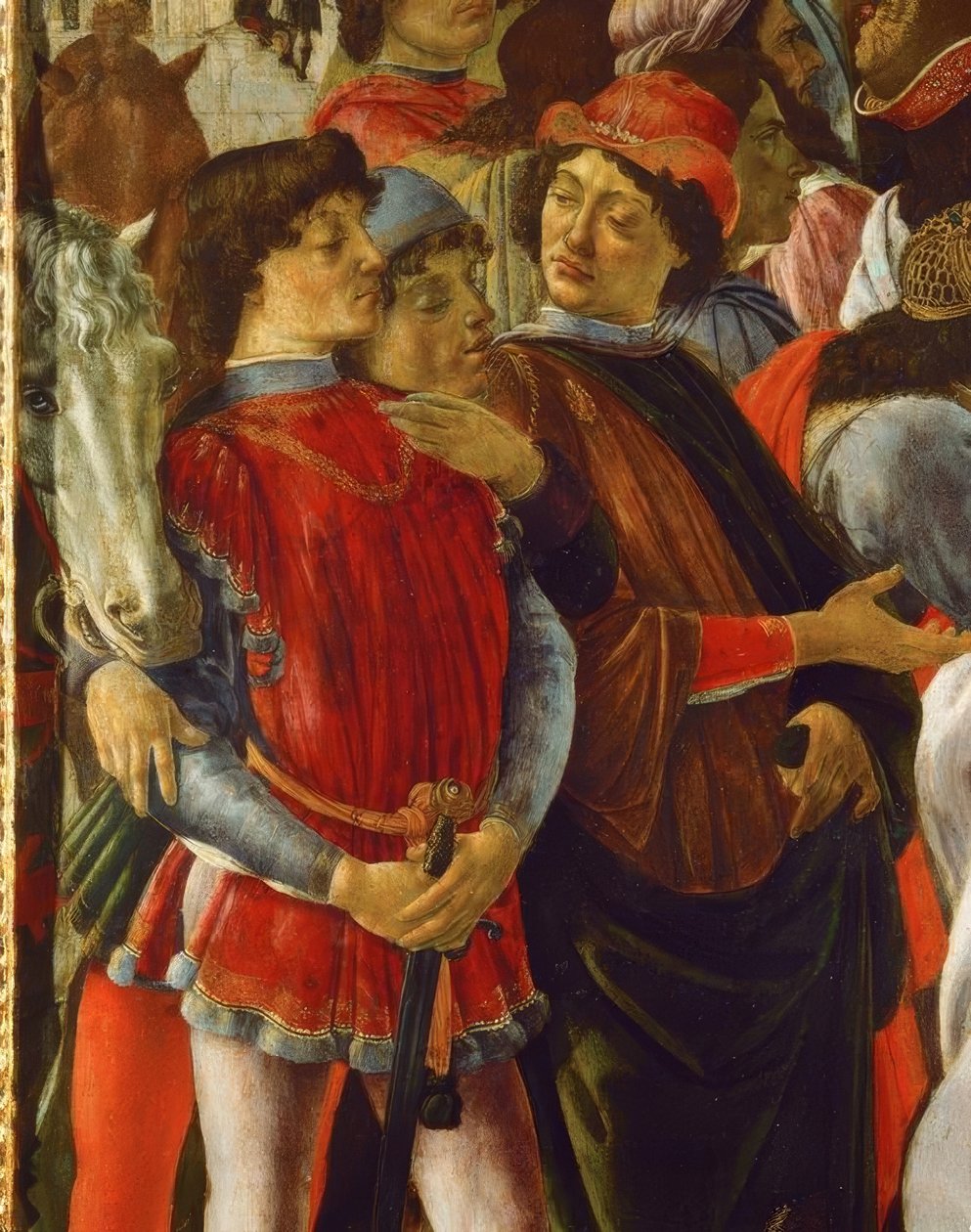 La adoración de los Reyes Magos de Sandro Botticelli