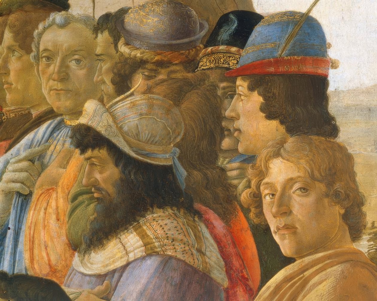 La adoración de los Reyes de Sandro Botticelli