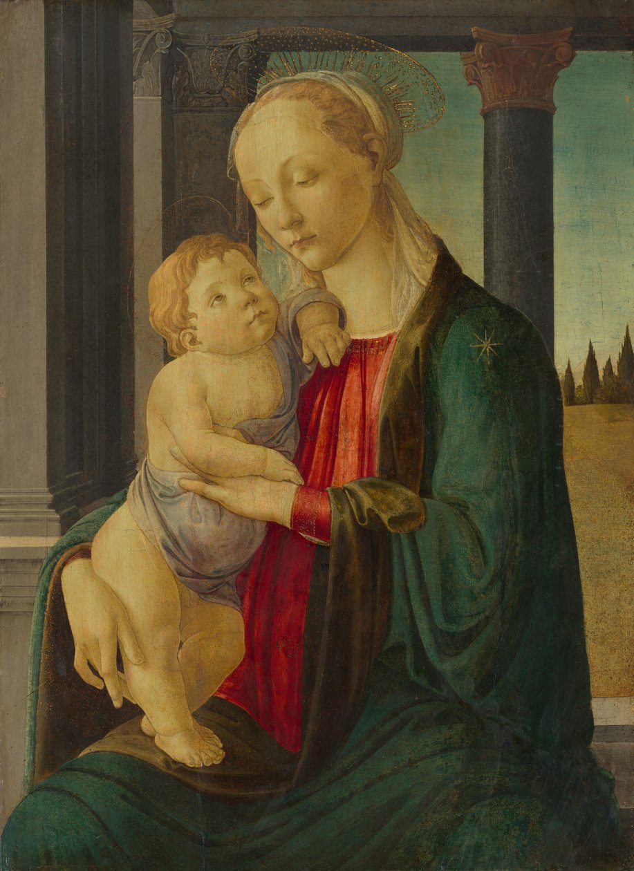 Madonna y niño de Sandro Botticelli