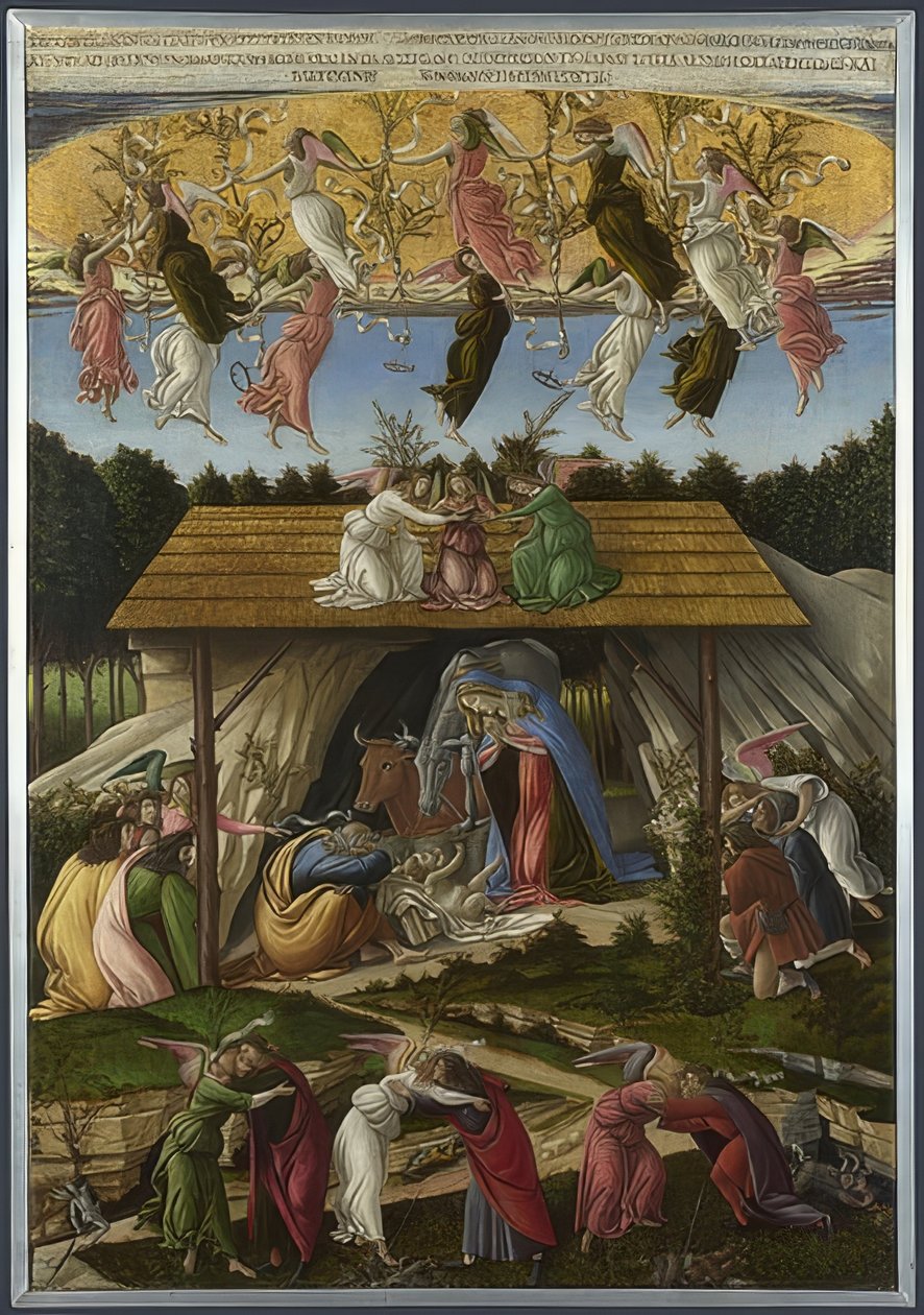 Nacimiento místico de Cristo. 1500 de Sandro Botticelli
