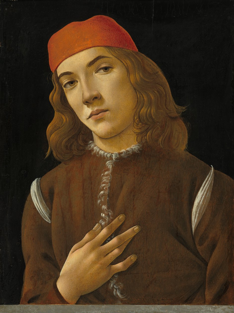 Retrato de un joven de Sandro Botticelli