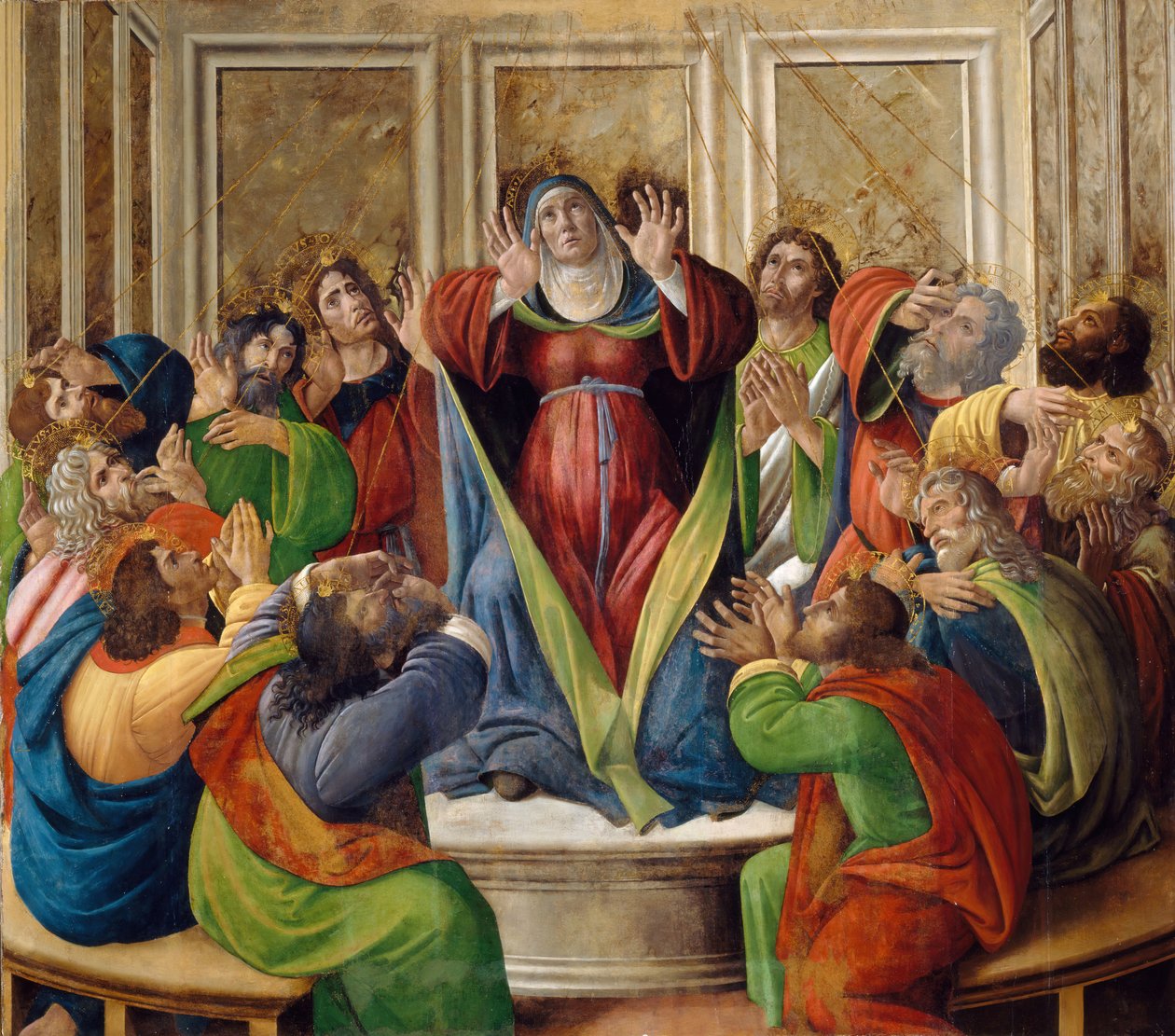 El descenso del Espíritu Santo, 1495-1505 de Sandro Botticelli