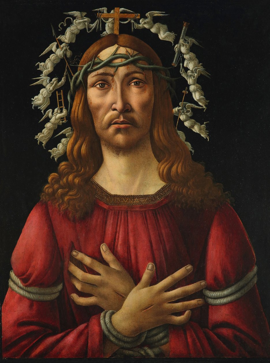 El hombre de los dolores de Sandro Botticelli