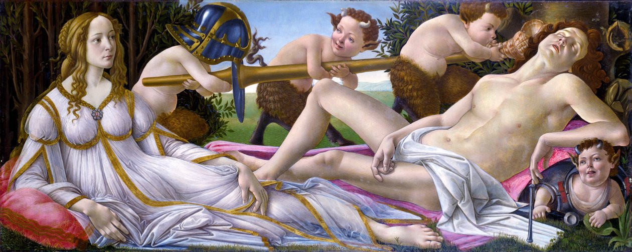 Venus y Marte de Sandro Botticelli