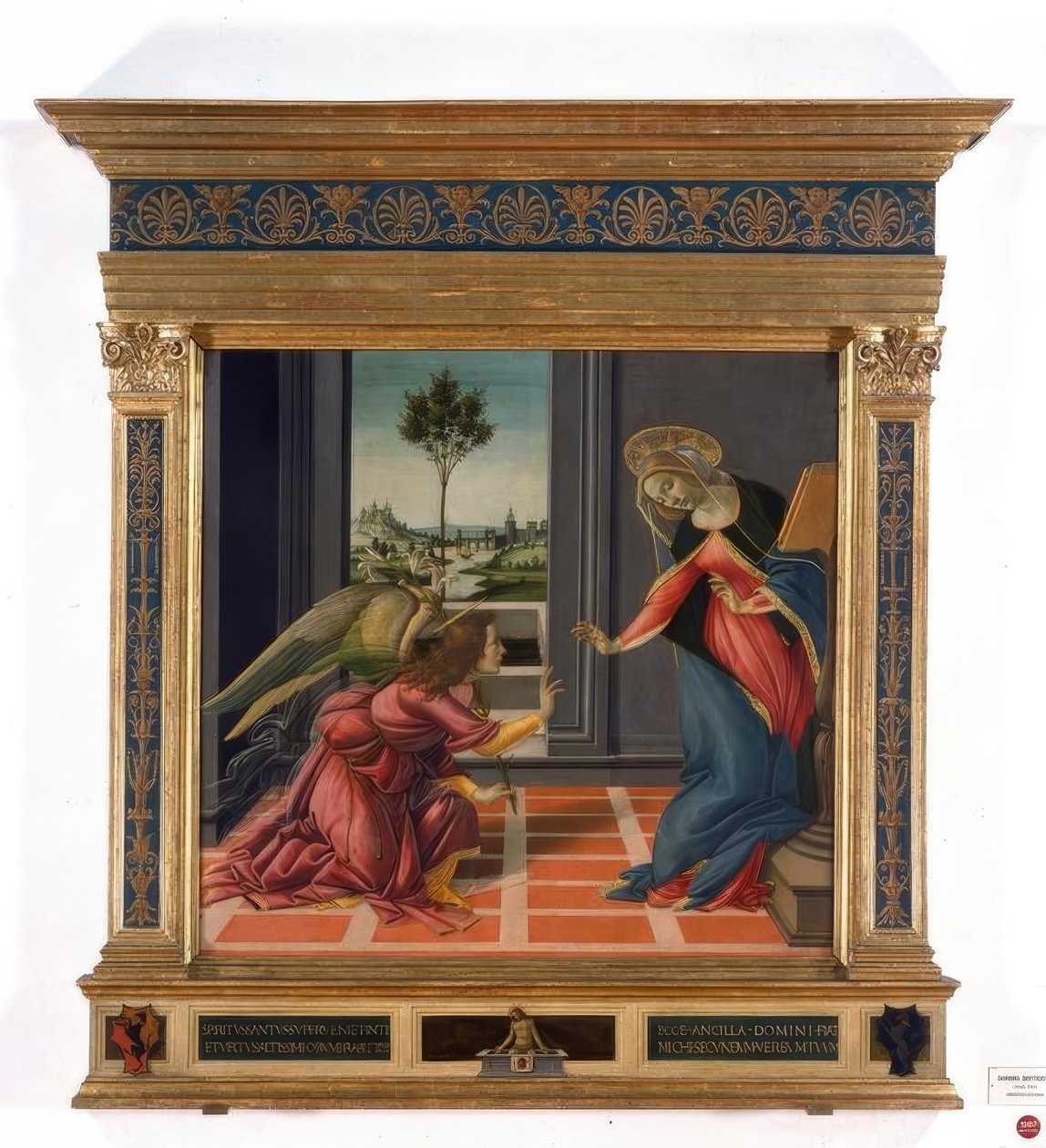 Anunciación a María de Sandro Botticelli