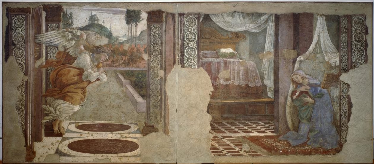 Anunciación de S. Martino de Sandro Botticelli