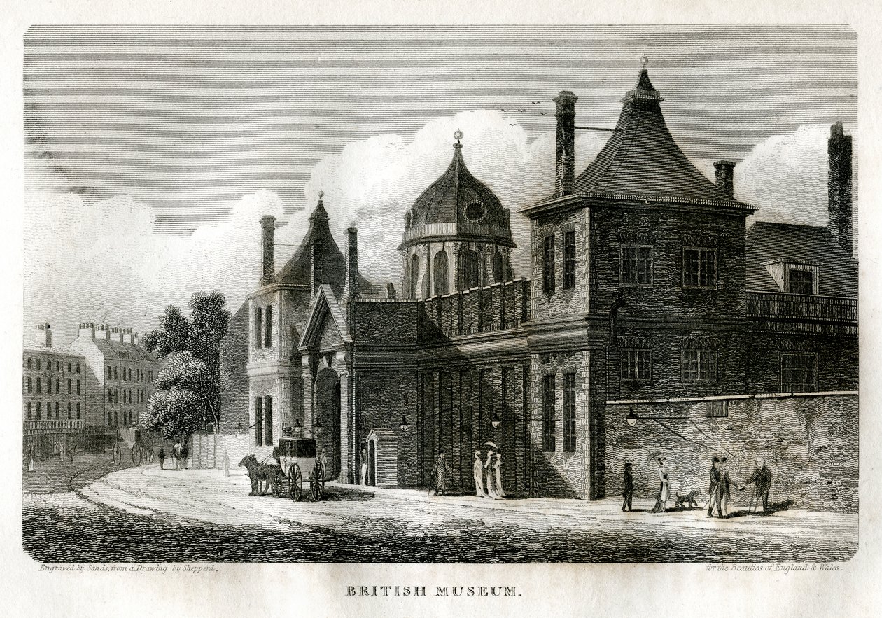 Museo Británico, Londres, c1810 de Sands