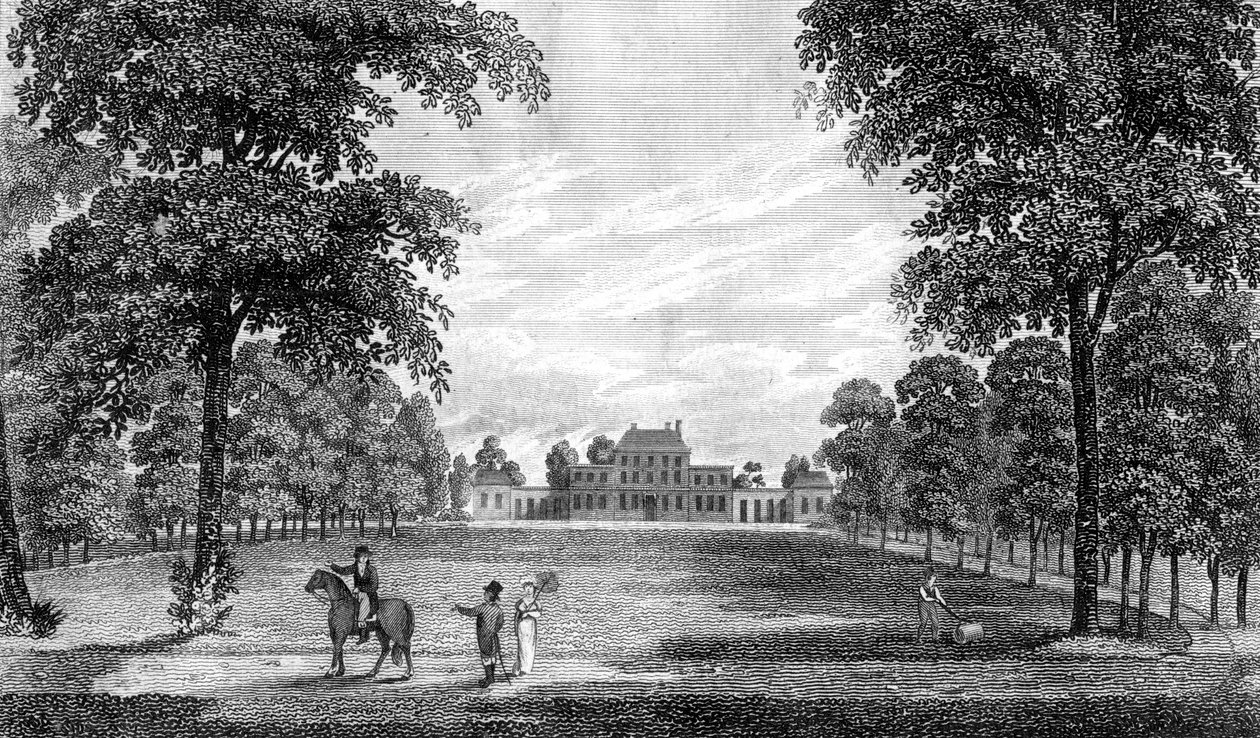 Ember Court, cerca de Thames Ditton, Surrey, Inglaterra, 1808 de Sands