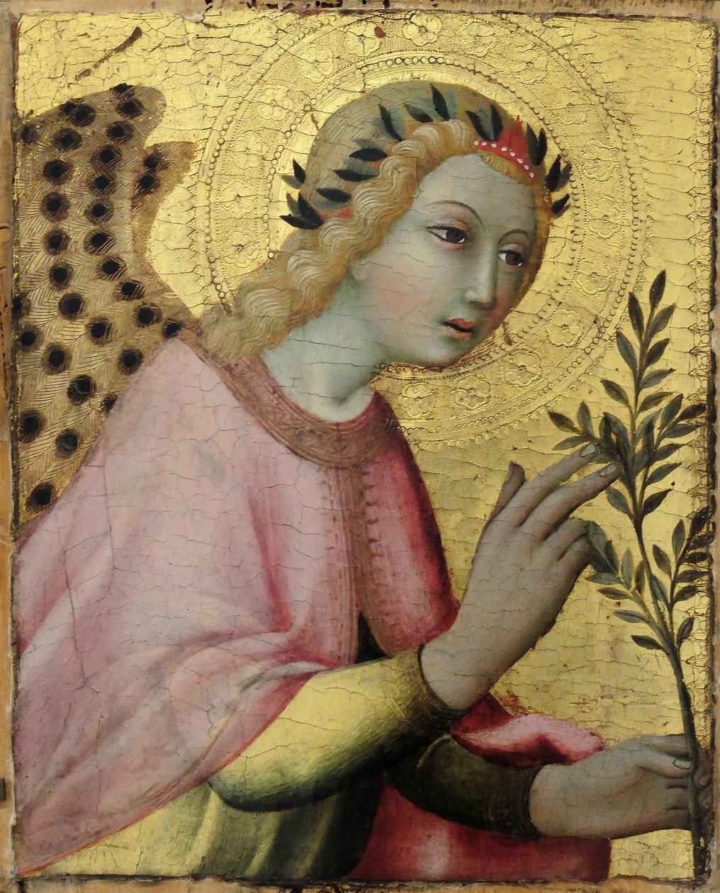 Ángel de la Anunciación (detalle) de Sano di Pietro