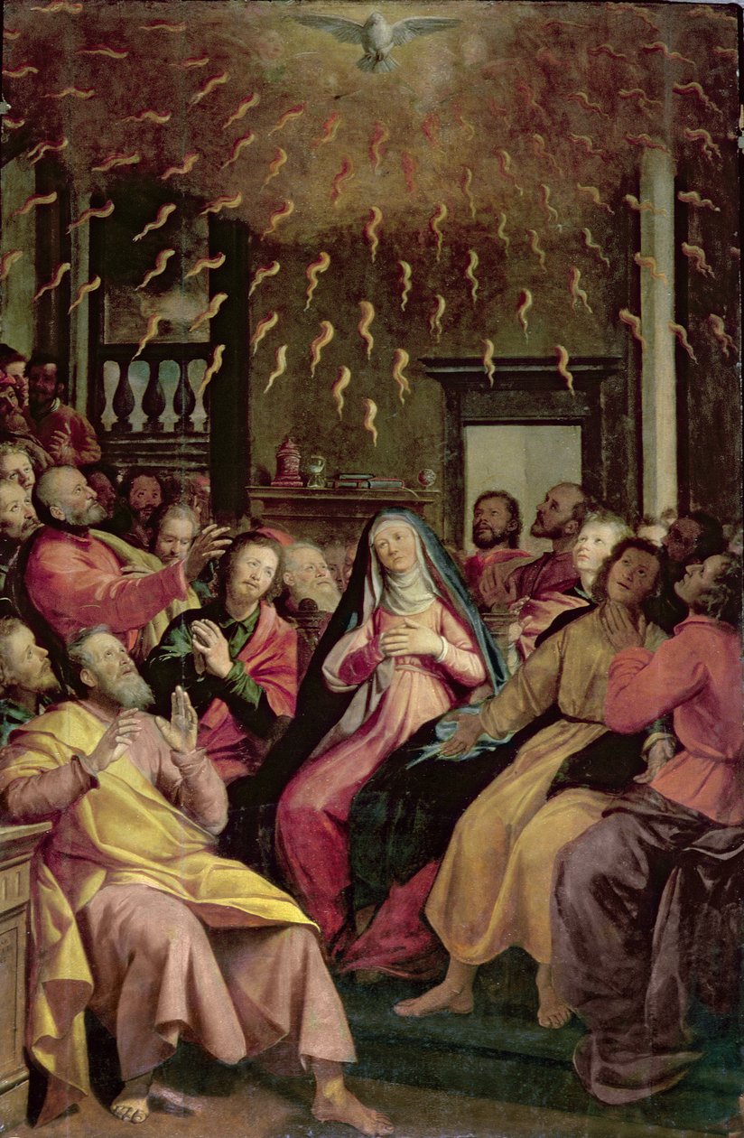 Pentecostés, c.1598 de Santi di Tito