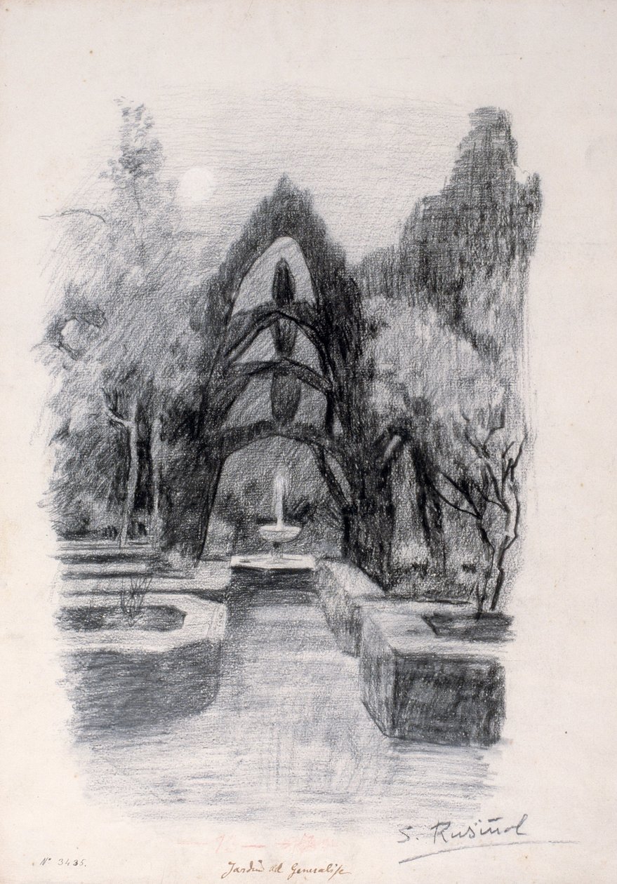 Jardines del Generalife de Santiago Rusiñol
