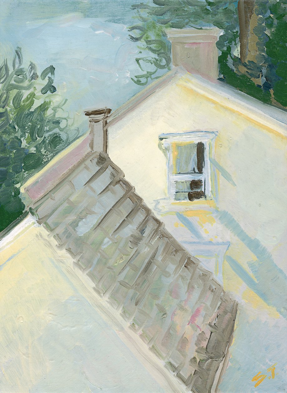 Luz dorada, c.2020 (óleo sobre lienzo) de Sarah Tudor