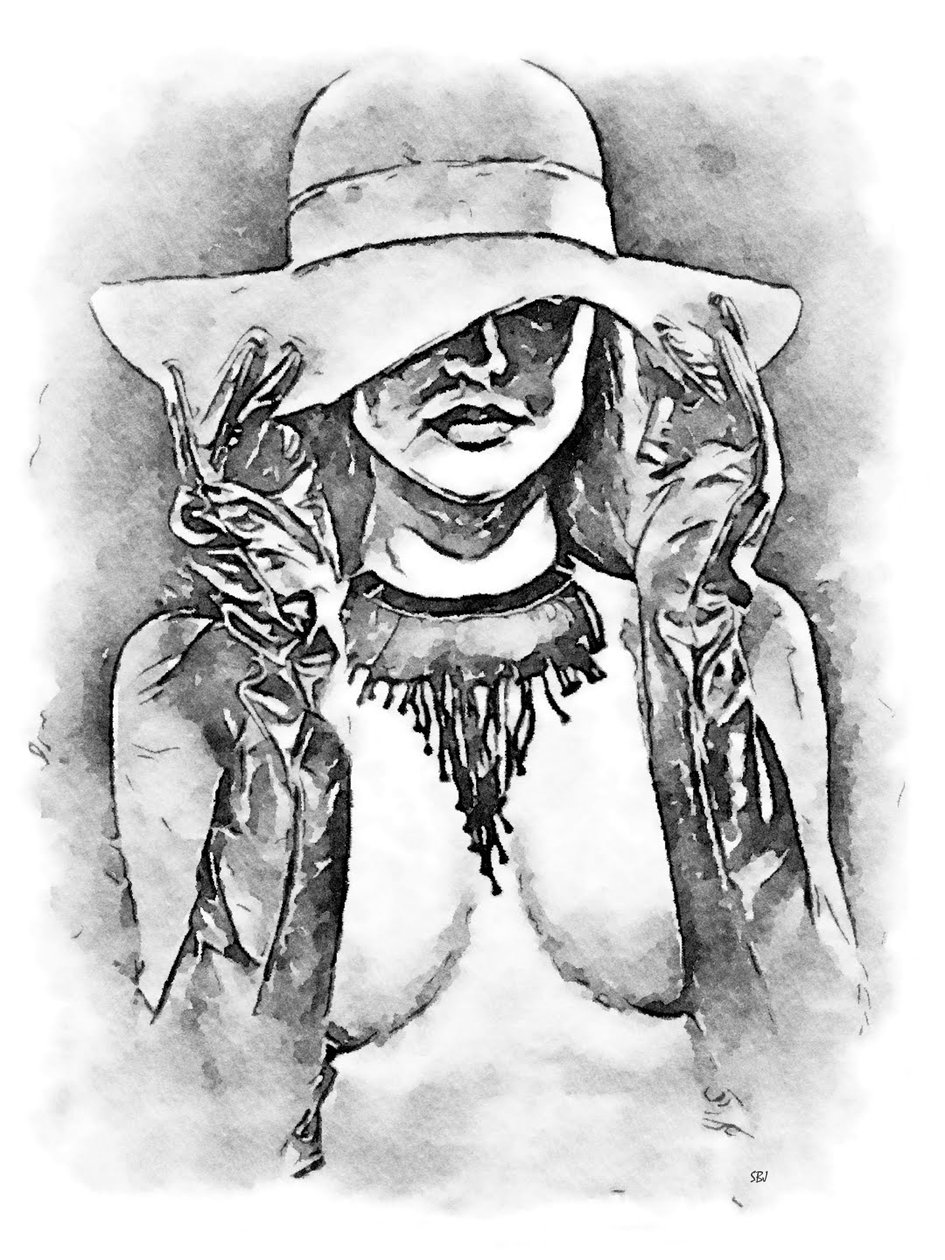 Mujer con sombrero de SaskiaBJ