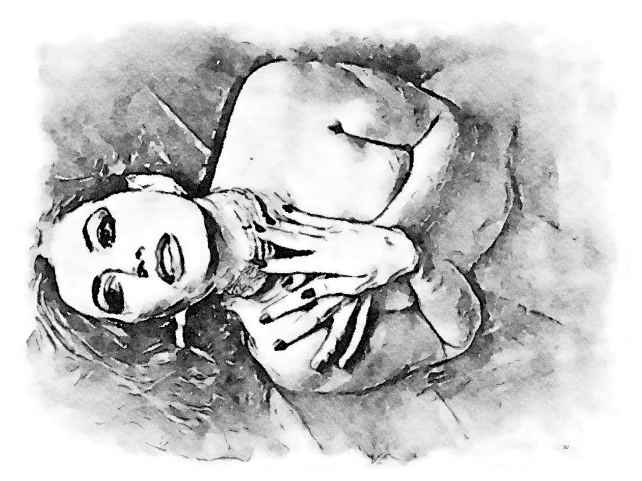 Mujer acostada de SaskiaBJ