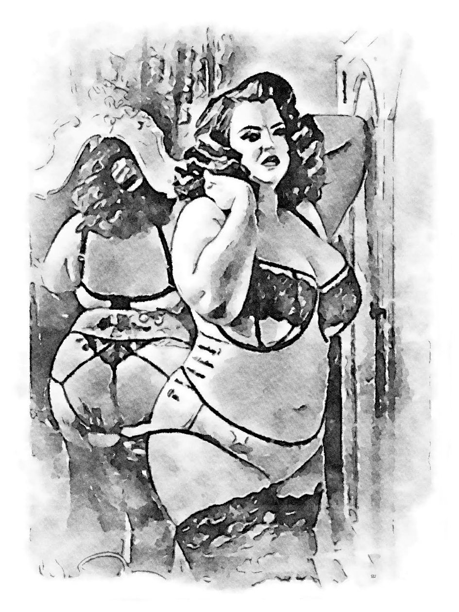 Modelo con hermosas curvas de SaskiaBJ