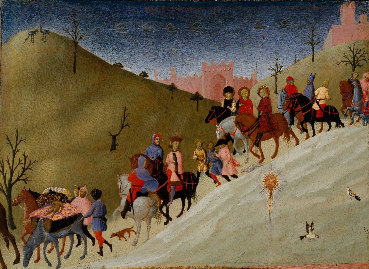 El viaje de los magos, ca. 1433-35 de Sassetta