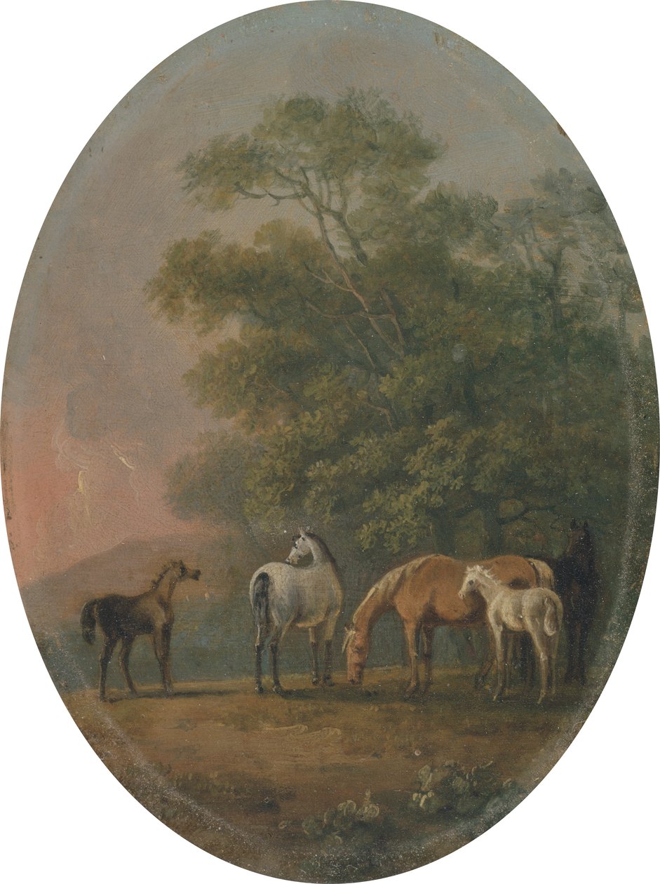 Yeguas y potros, c.1770-80 de Sawrey Gilpin
