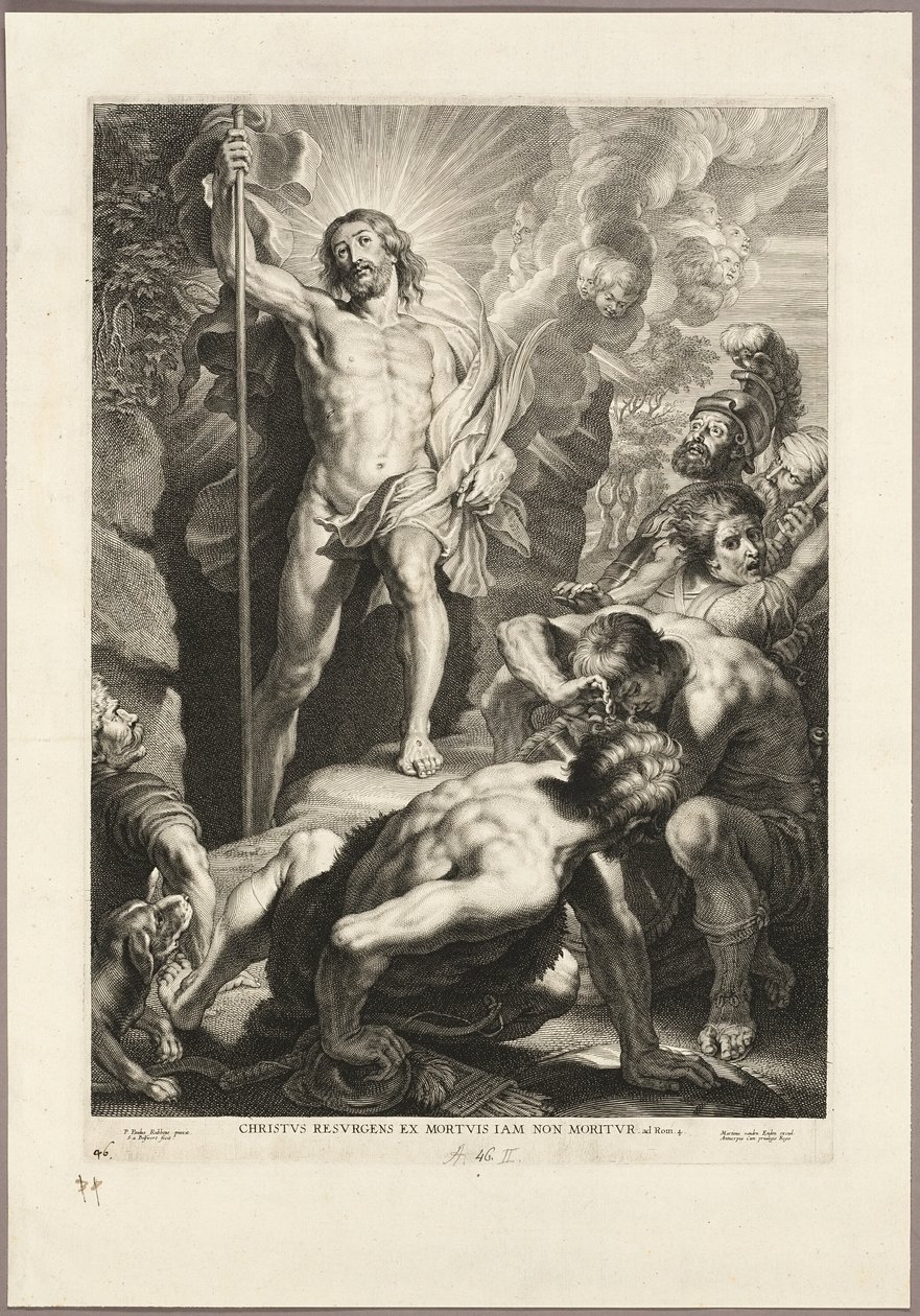 La resurrección de Cristo de Schelte Adamsz. Bolswert