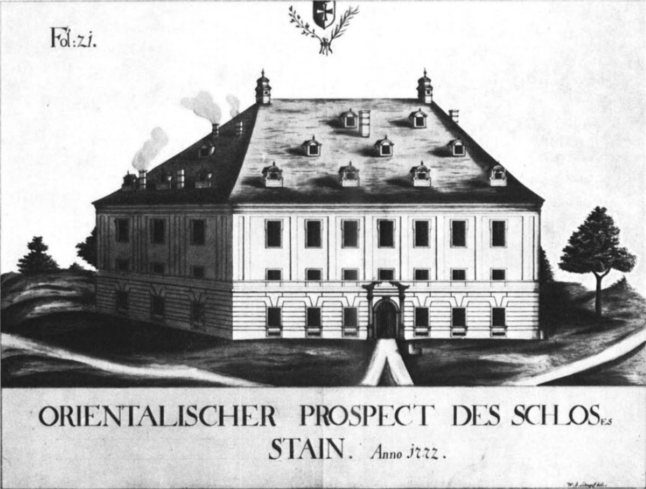 Schloss Stein del Orientalischen Prospekt (1772) de Schnepf de Schnepf