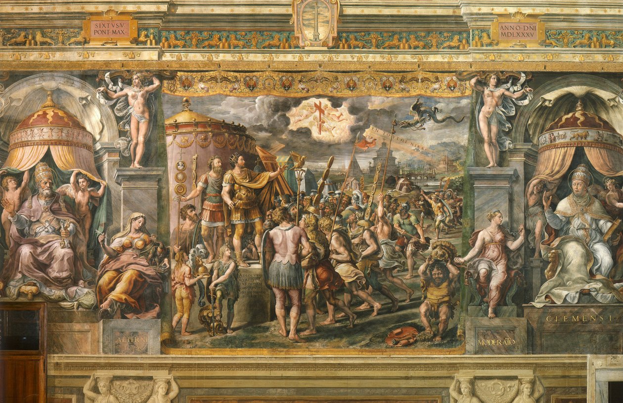 Visión de la Cruz de School of Raphael